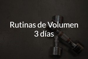 rutina hipertrofia 3 dias