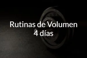 Rutina volumen 3 dias hot sale